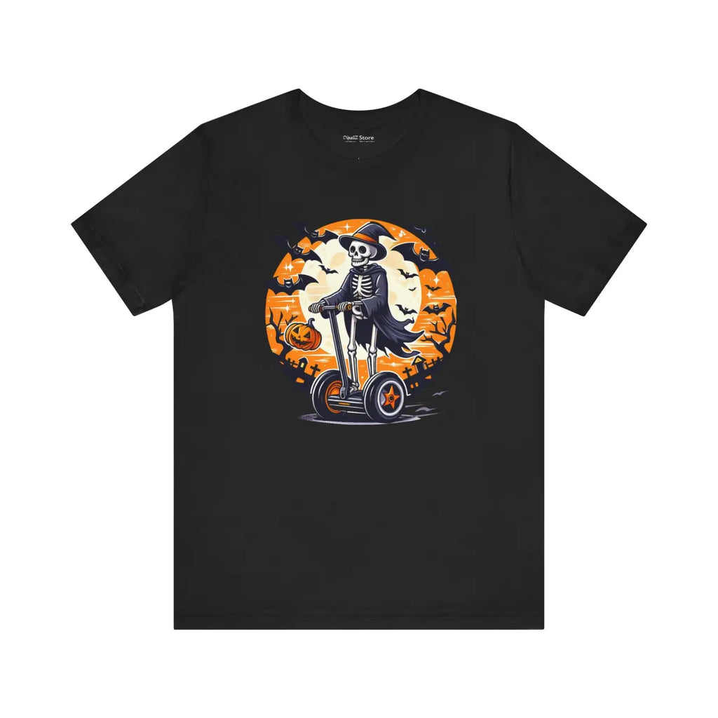 Spooky Skeleton Segway Tee - Hauntingly Cool Unisex Jersey - DipaliZ
