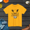 Skull Flight Unisex Tee - Halloween Wings Design - DipaliZ