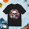 Skulls and Roses Unisex Jersey Short Sleeve Tee - Halloween - DipaliZ