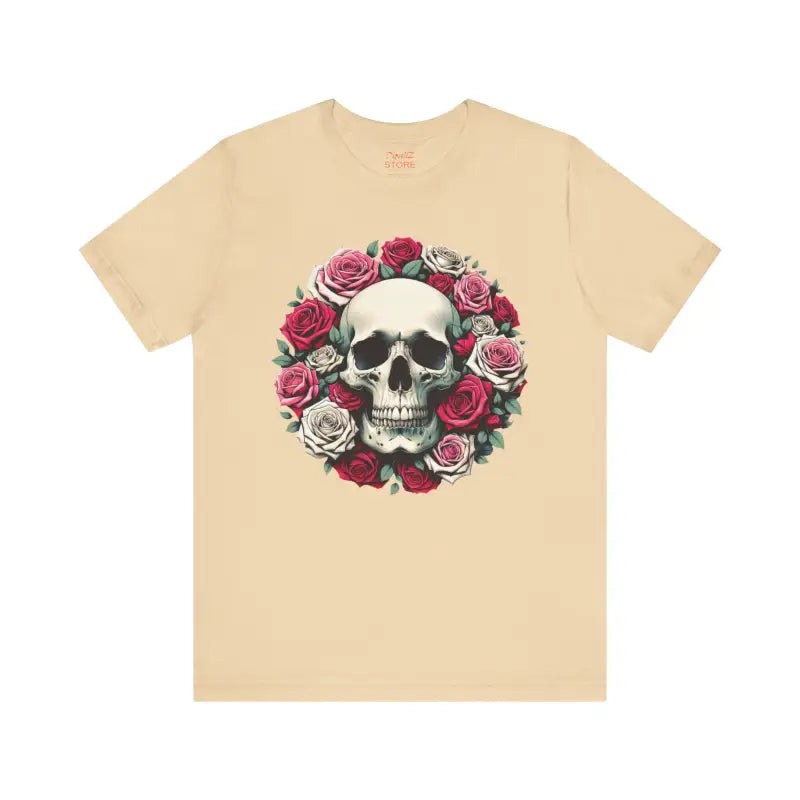 Skulls and Roses Unisex Jersey Short Sleeve Tee - Halloween - DipaliZ