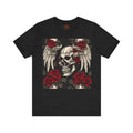 Unisex Jersey Short Sleeve Tee - Skulls Roses Wings Halloween - DipaliZ
