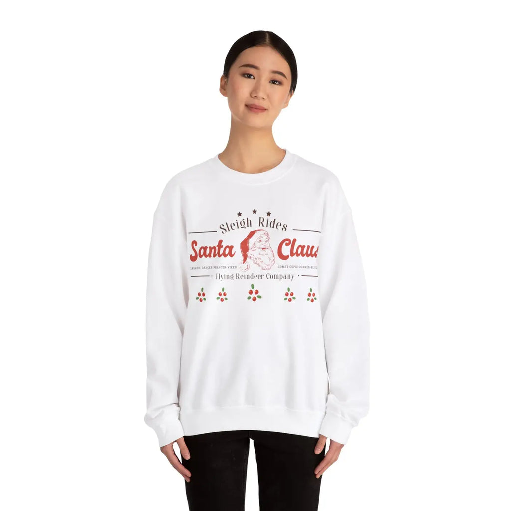 Sleigh Rides Heavy Blend Crewneck Sweatshirt - Holiday - DipaliZ