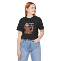 Sloth Doing Yoga Short Sleeve Tee - Breathe and Stretch - DipaliZ