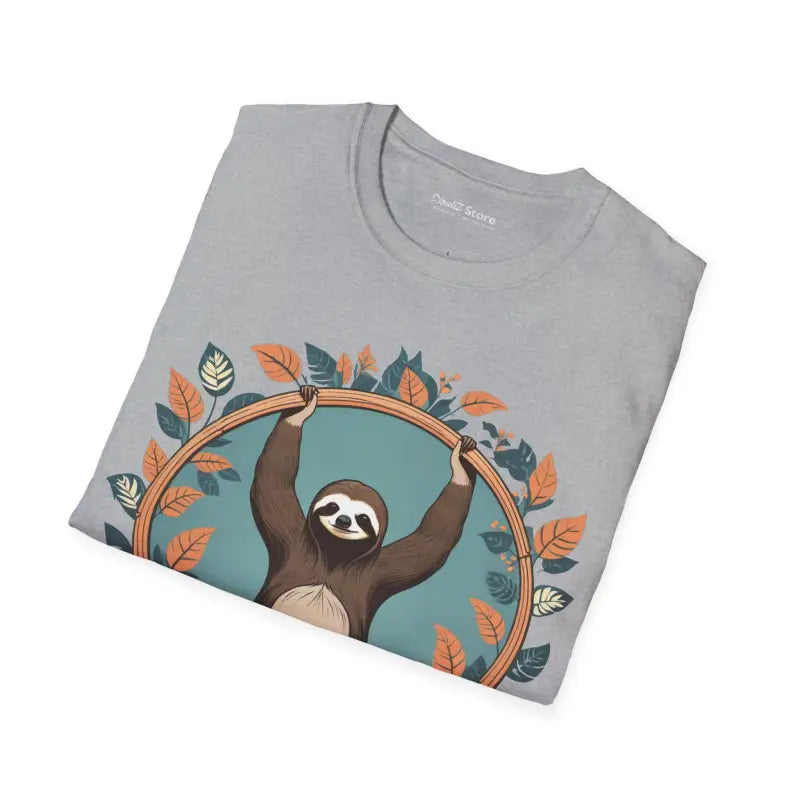 Yoga Sloth Unisex Softstyle T-Shirt - Chill Vibes - DipaliZ