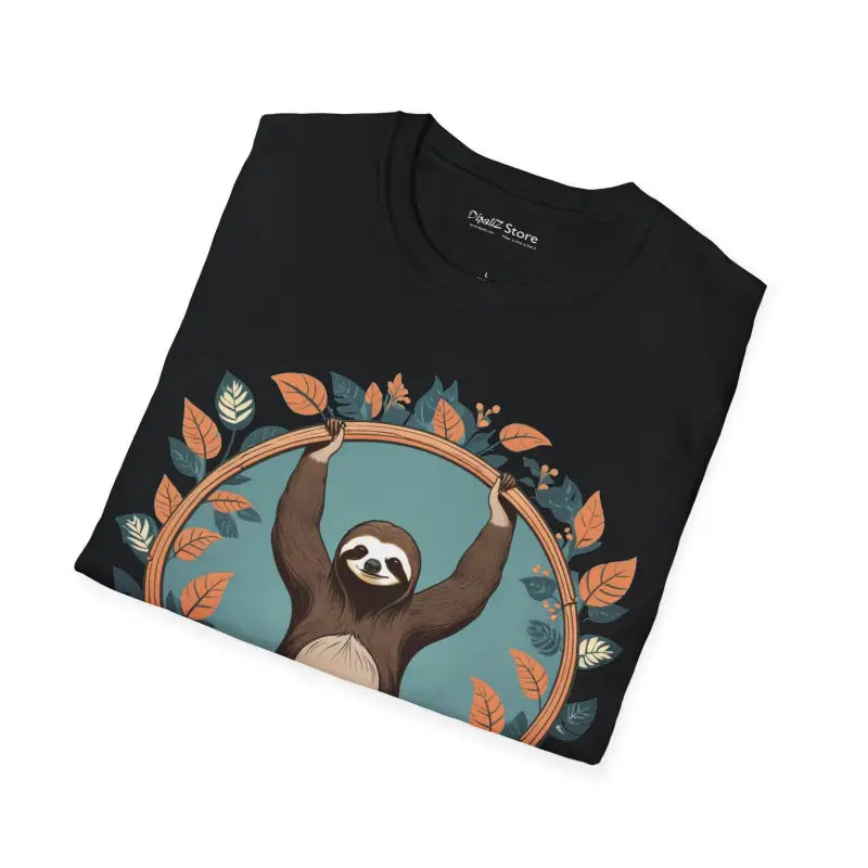 Yoga Sloth Unisex Softstyle T-Shirt - Chill Vibes - DipaliZ