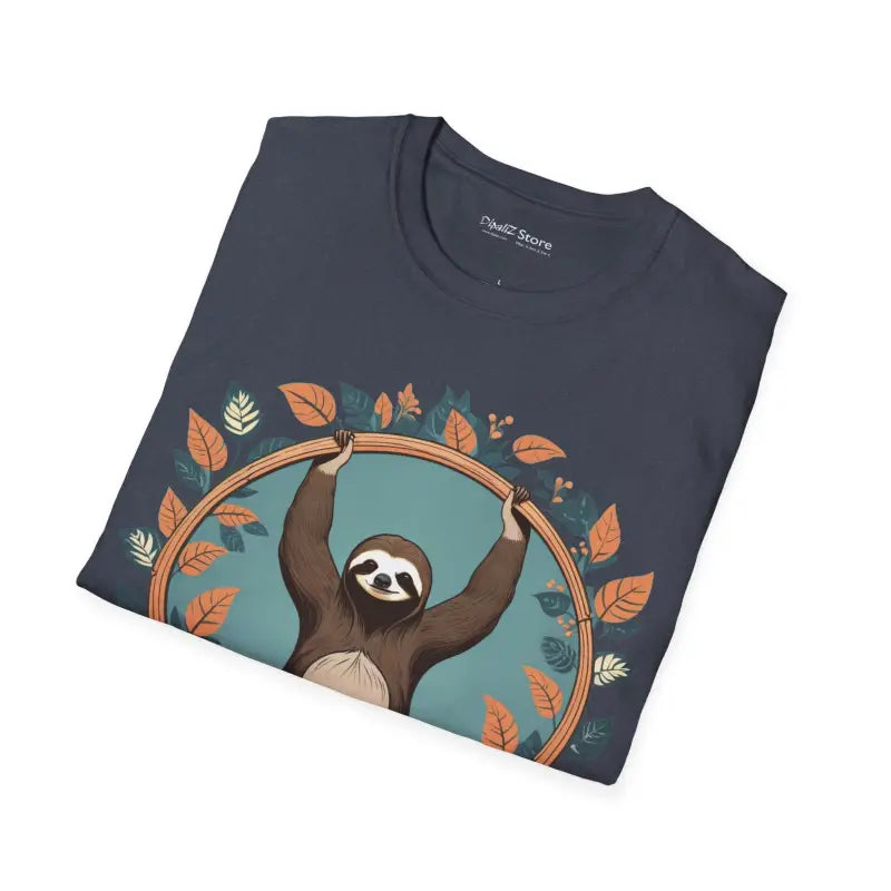 Yoga Sloth Unisex Softstyle T-Shirt - Chill Vibes - DipaliZ