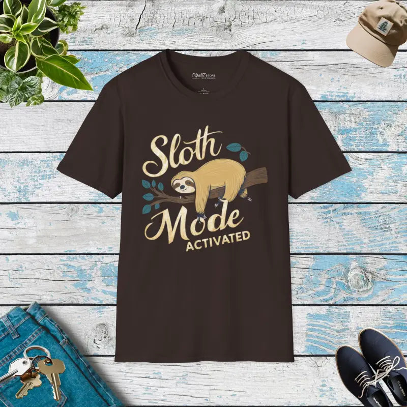 Sloth Mode Activated Tee - Ultimate Relaxation Comfort - DipaliZ