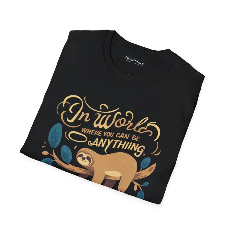 Be a Sloth T-Shirt - Eco-Friendly Unisex Comfort - DipaliZ
