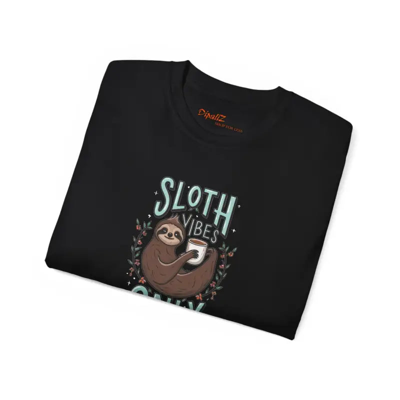 Sloth Vibes Ultra Cotton Tee - Unisex Relaxed Fit - DipaliZ