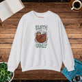Sloth Vibes Only Crewneck Sweatshirt - Cozy Comfort - DipaliZ