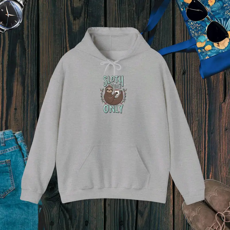 Cozy Sloth Hooded Sweatshirt - Unisex Heavy Blend - DipaliZ