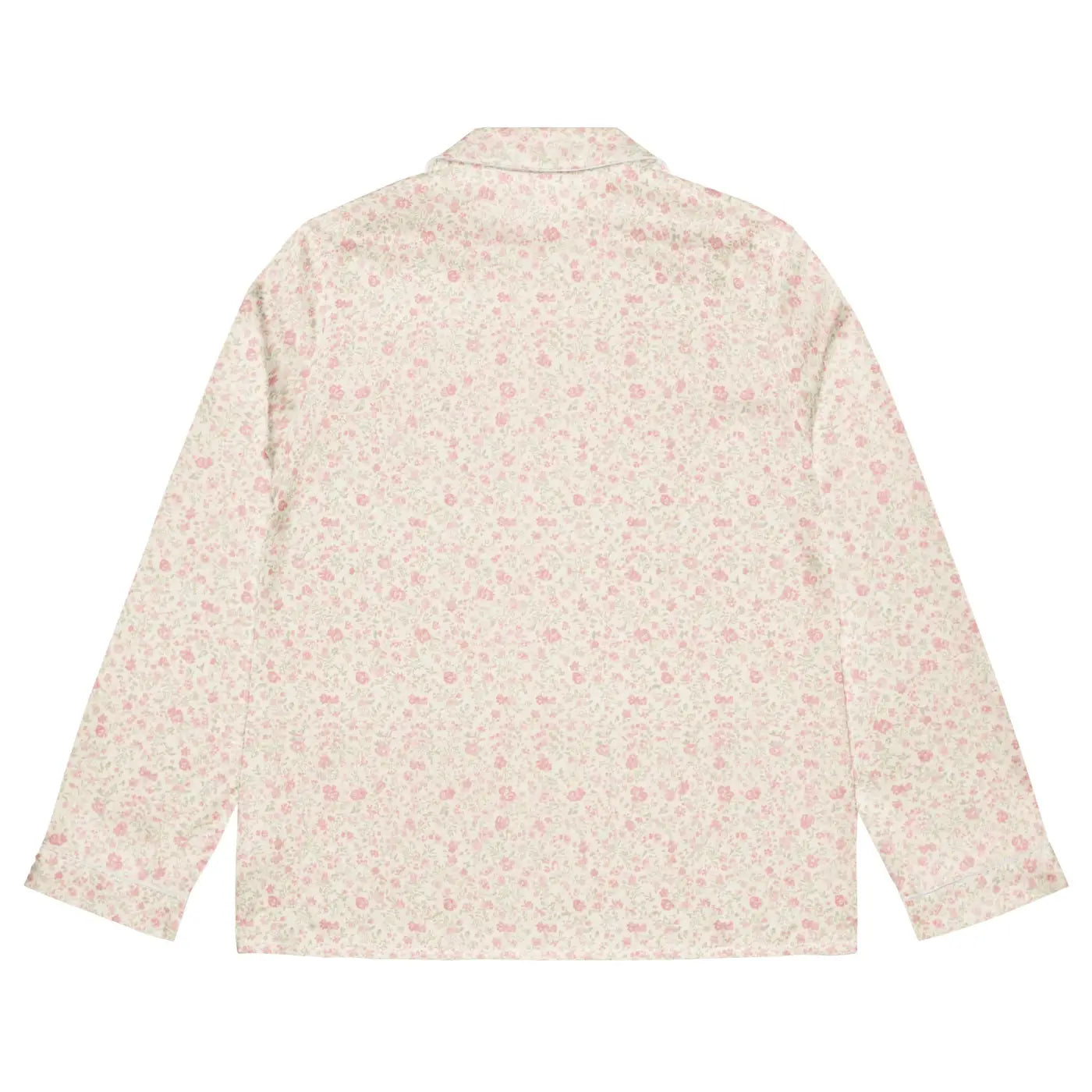 Long Sleeve Pajama Top - Floral Silky Loungewear - DipaliZ