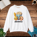 Snackaholic Crewneck Sweatshirt - Foodie Statement Style - DipaliZ
