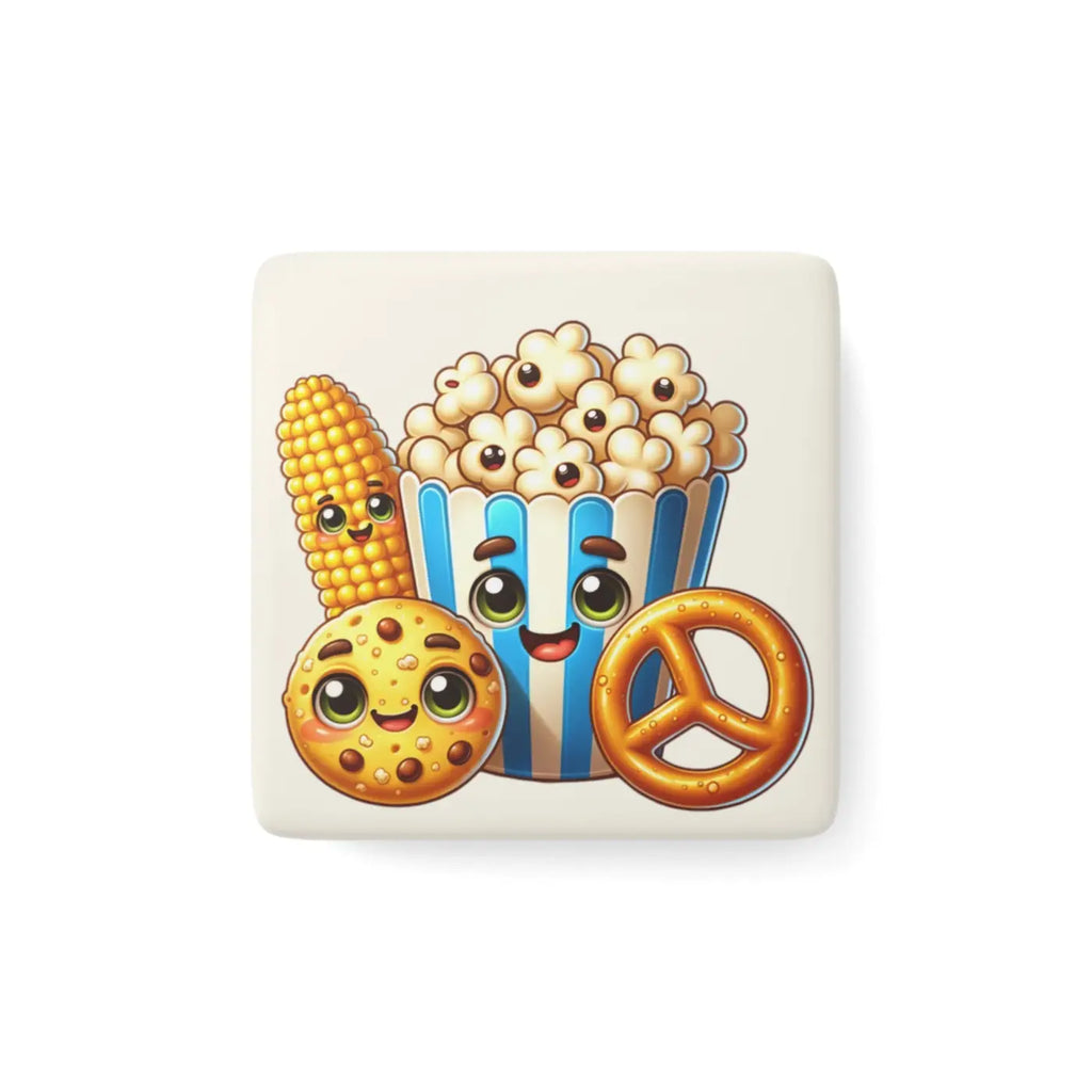 Popcorn Cookies Porcelain Magnet - Pop Art Home Decor - DipaliZ
