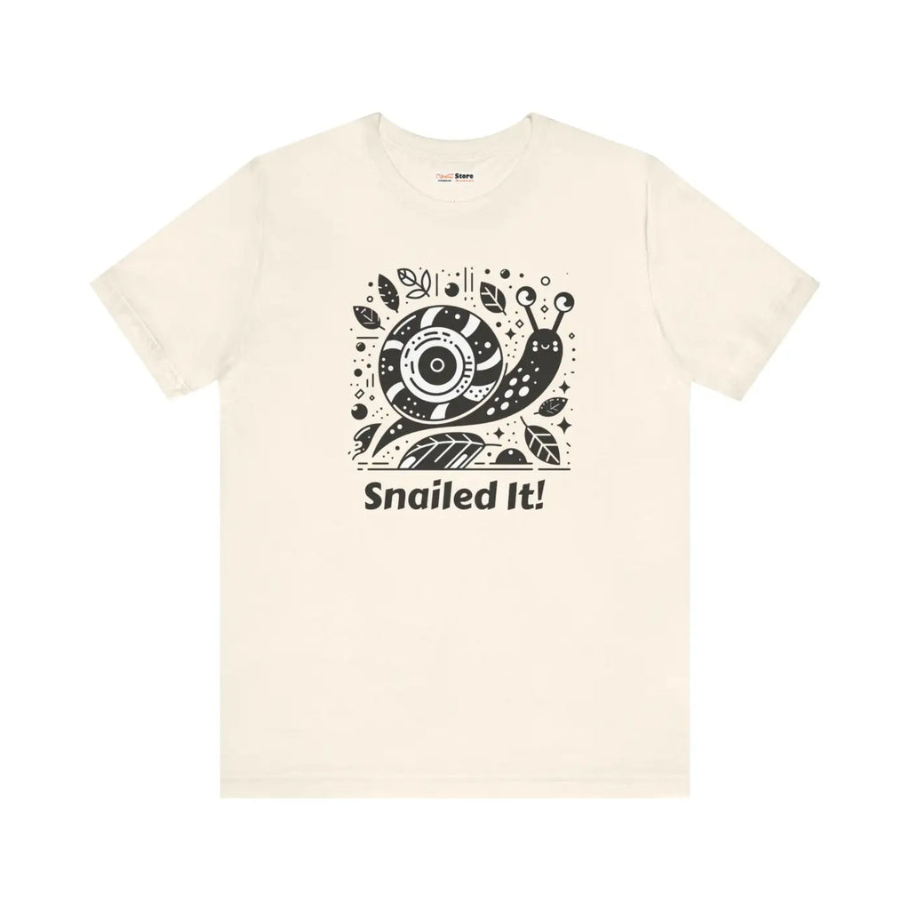 Unisex Jersey Short Sleeve Tee - Snailed It Design - DipaliZ