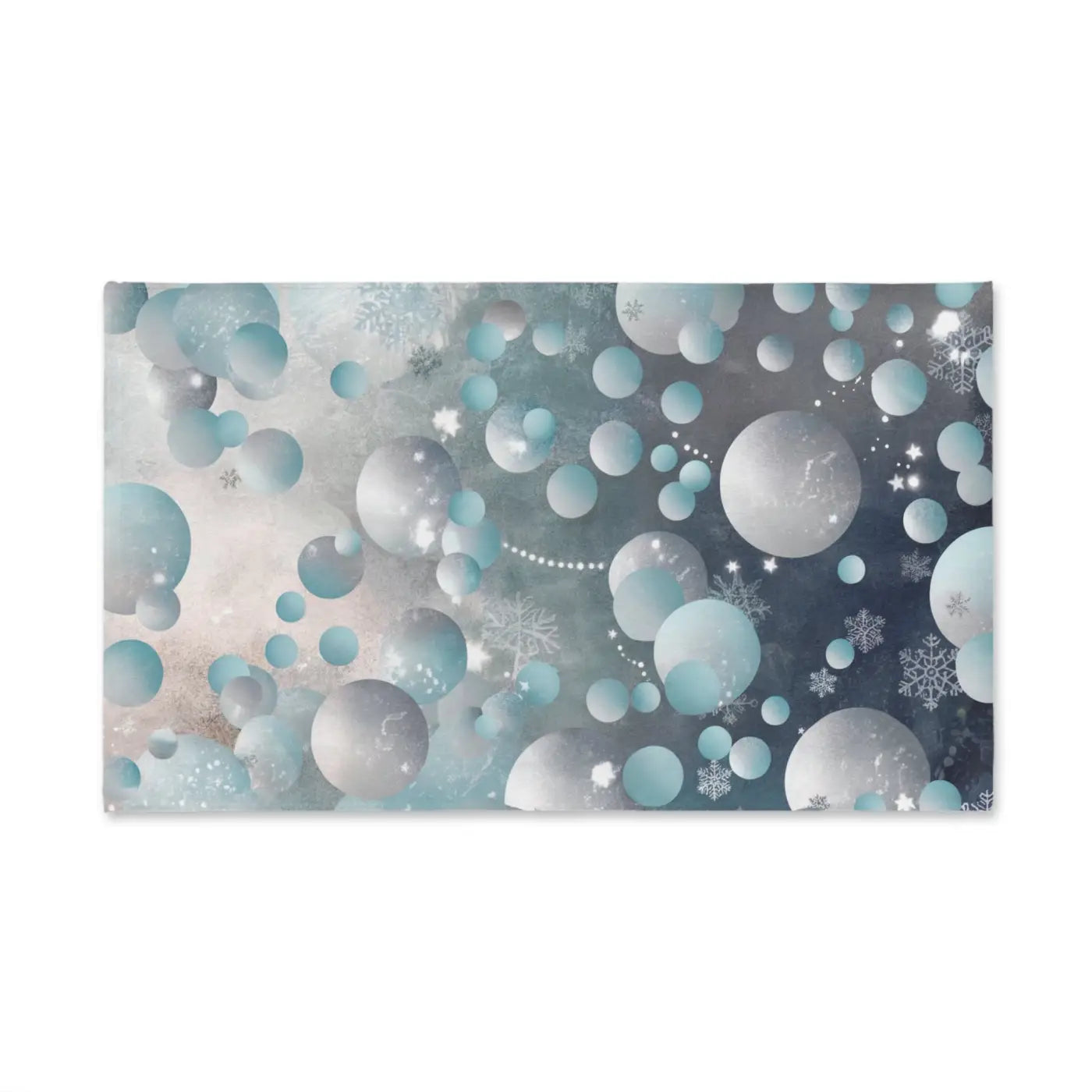 Snowflakes Abstract Hand Towel - Bathroom Decor - DipaliZ
