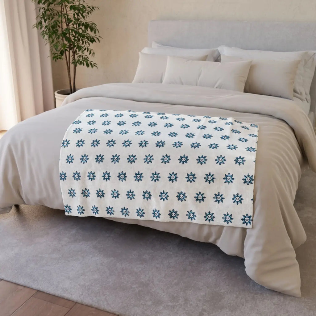 Cozy Snowflake Blankets - Polyester Winter Warmth - DipaliZ