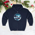 Unisex Heavy Blend Hoodie - Starfall Zip-Up Warmth - DipaliZ