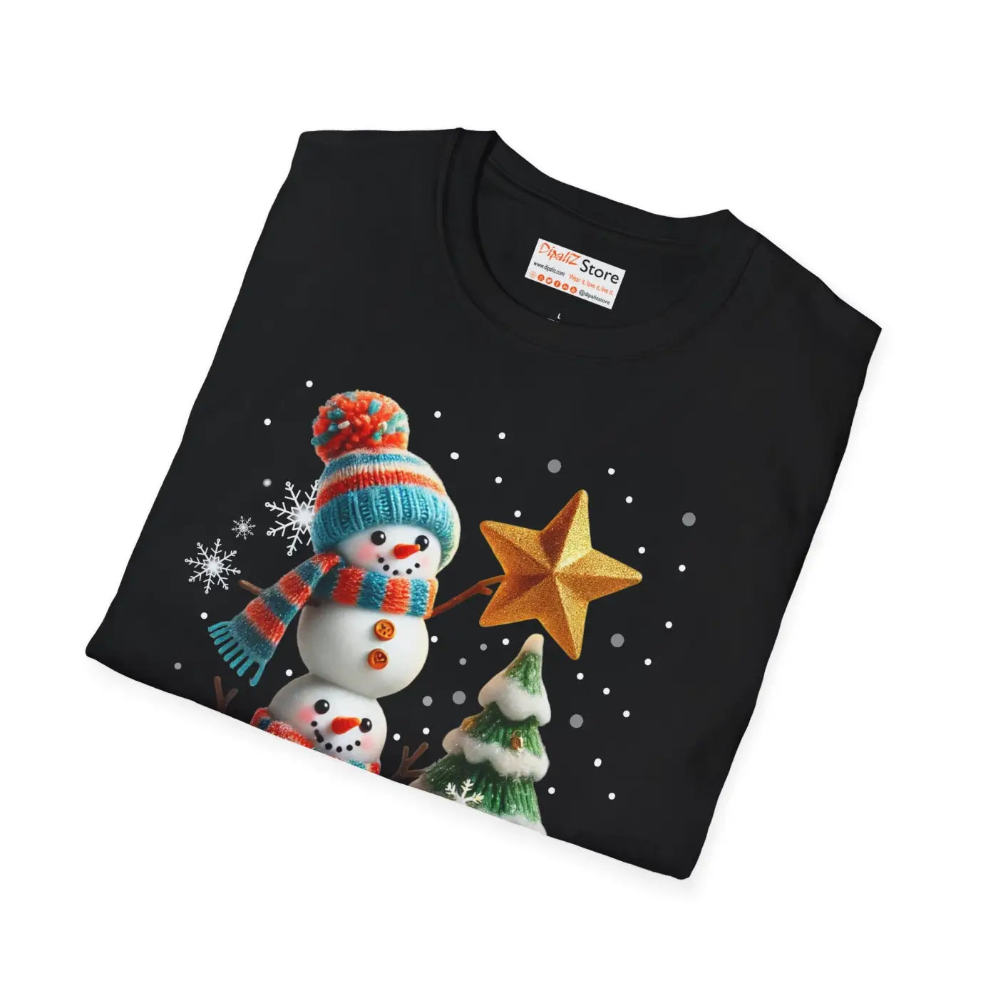 Cozy Snowman Tee - Winter Magic Design - DipaliZ