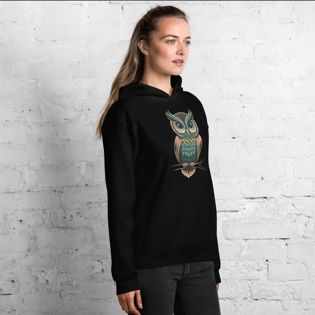 Cute Owl Unisex Hoodie - Cloud Soft Cozy Comfort - DipaliZ