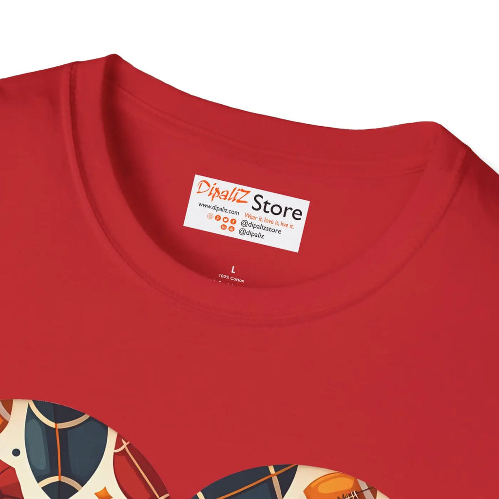 Soccer Love Unisex Tee - Heart-Shaped Ball Design - DipaliZ