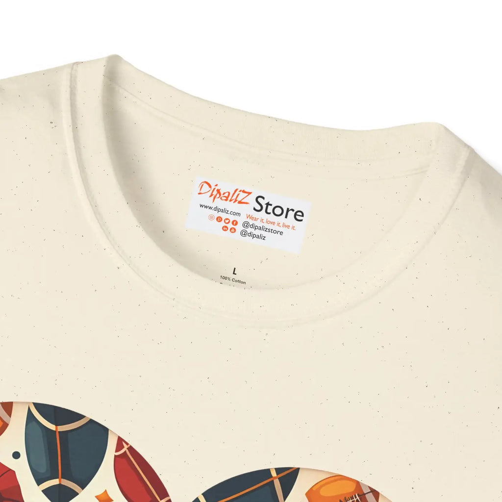 Soccer Love Unisex Tee - Heart-Shaped Ball Design - DipaliZ