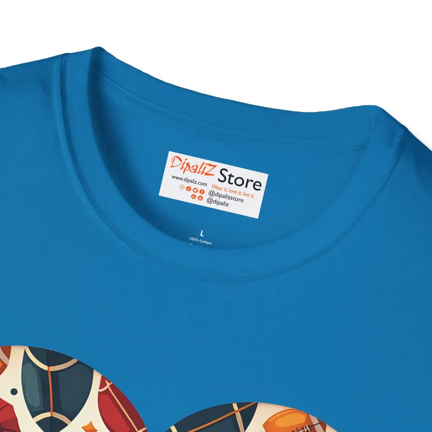Soccer Love Unisex Tee - Heart-Shaped Ball Design - DipaliZ