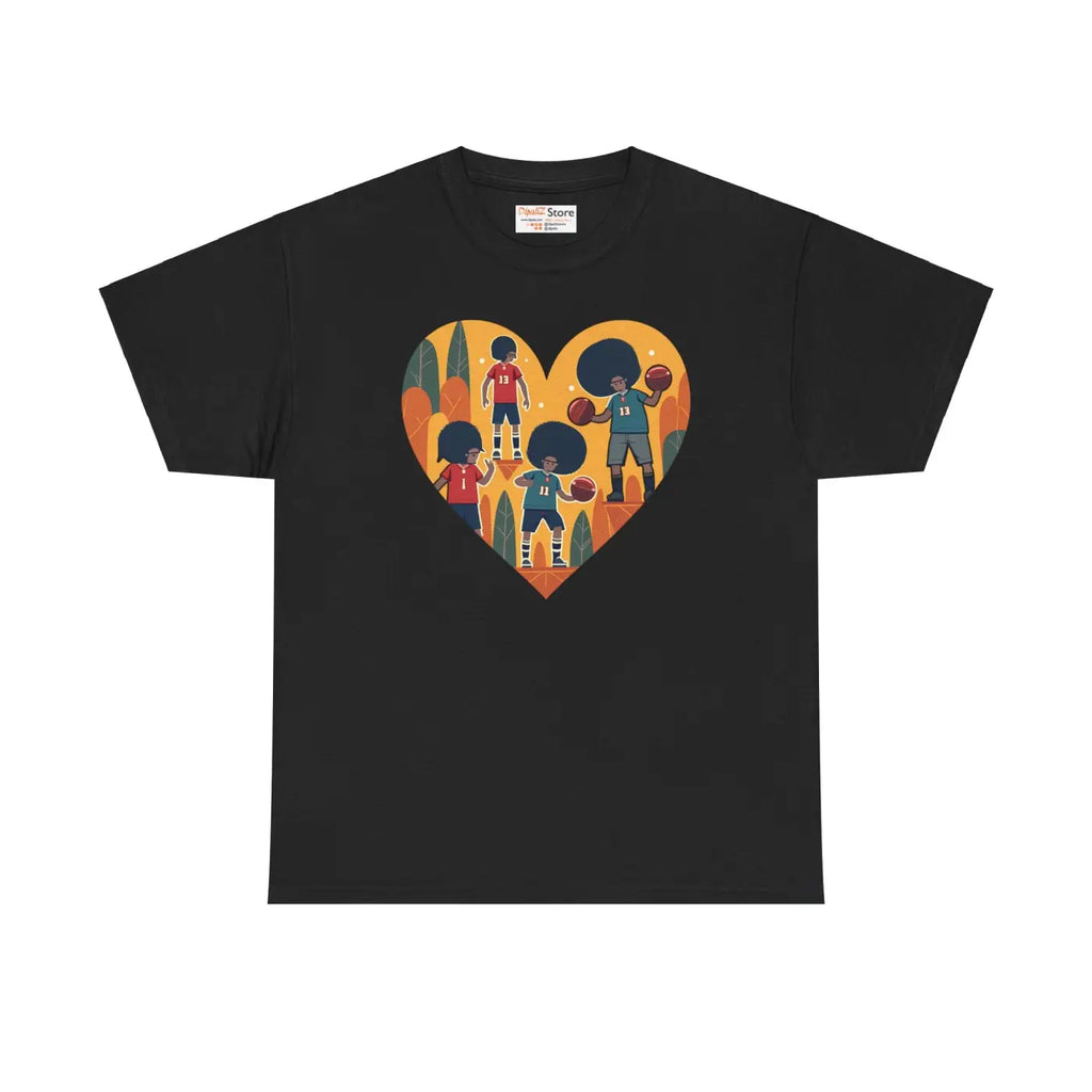 Soccer Heart Unisex Tee - Heavy Cotton for Fans - DipaliZ