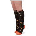 Halloween Candy Corn Knee High Socks