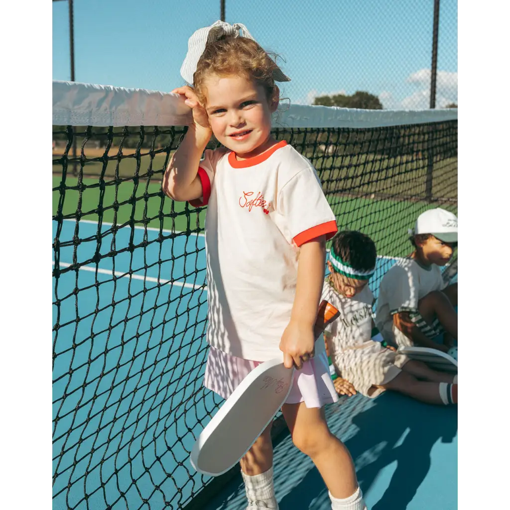Soft Girls Club Ringer Tee for Kids