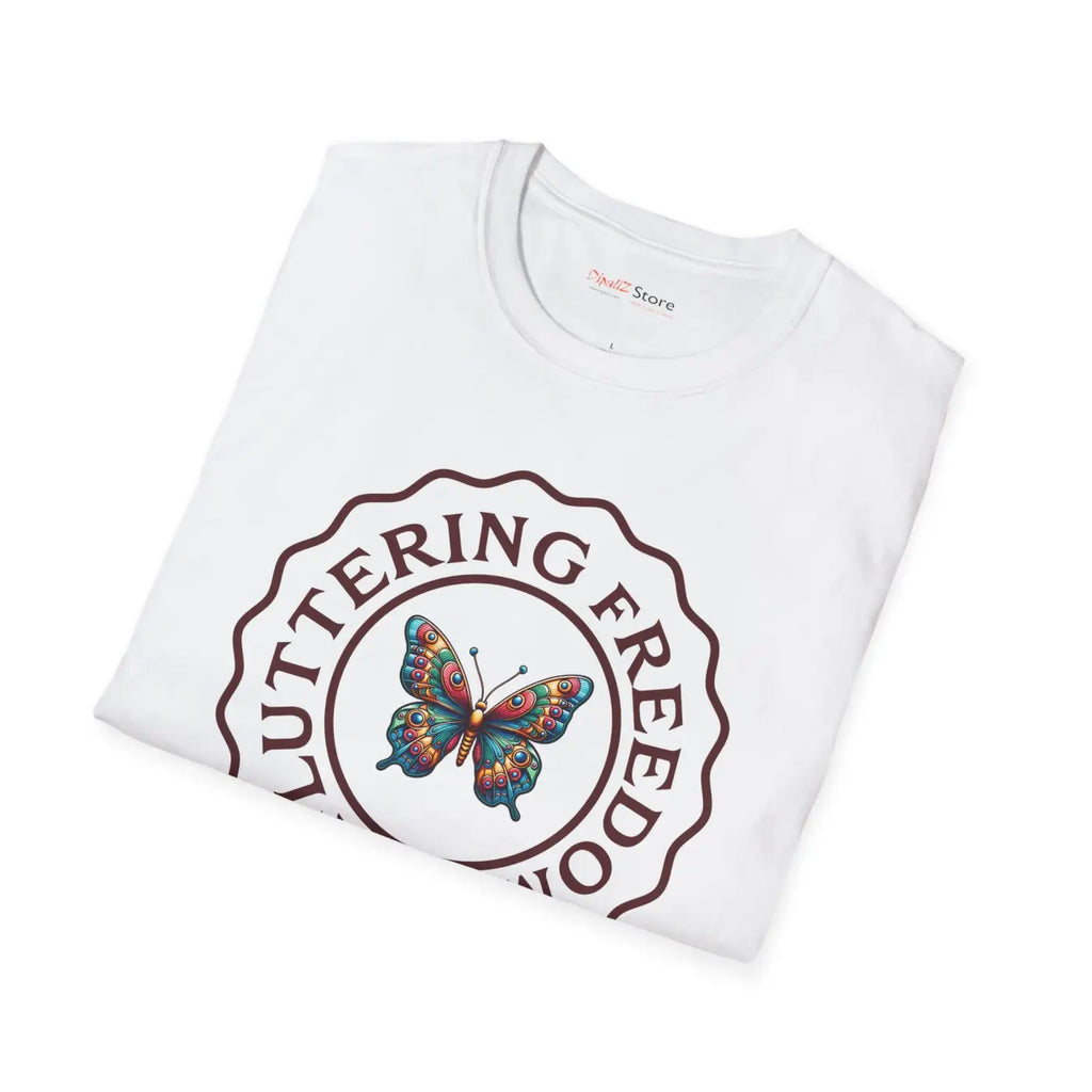 Fluttering Freedom Softstyle T Shirt - Cotton Tee - DipaliZ