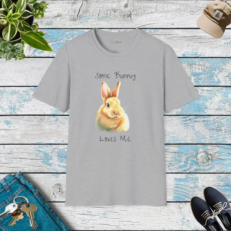 Some Bunny Loves Me Funny T-Shirt - Easter Unisex Tee - DipaliZ