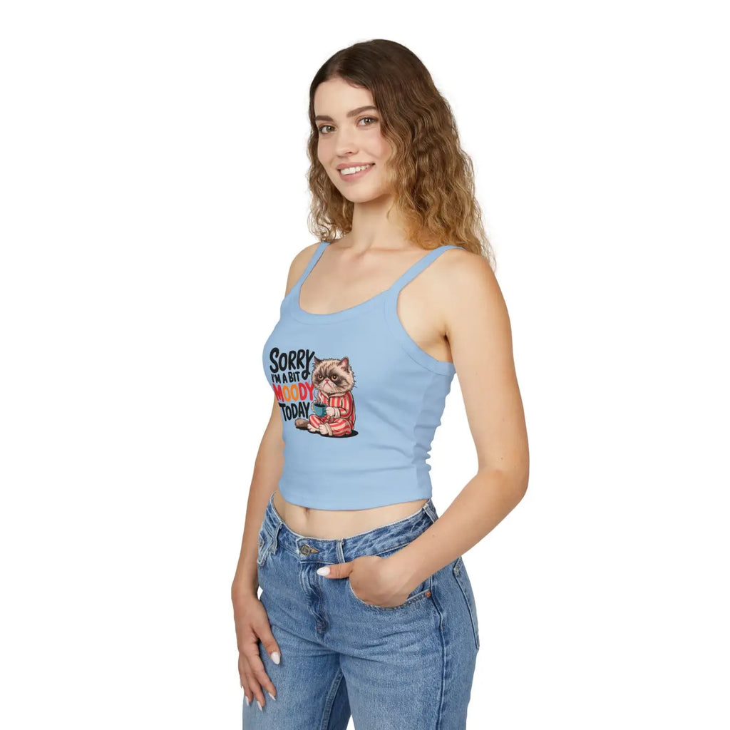 Bit Moody Today Spaghetti Strap Tank - Women's Casual Top - DipaliZ