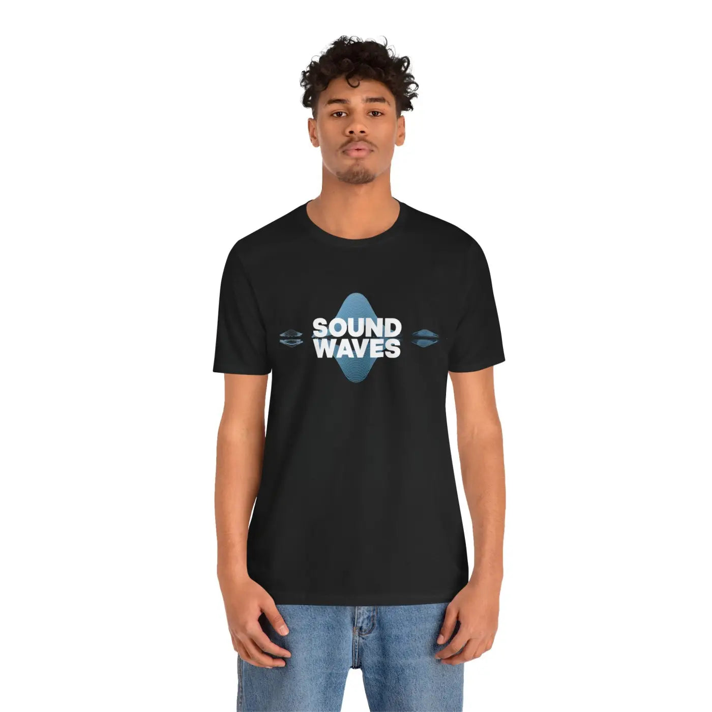 Sound Waves Unisex Jersey Short Sleeve Tee - Soft Cotton - DipaliZ