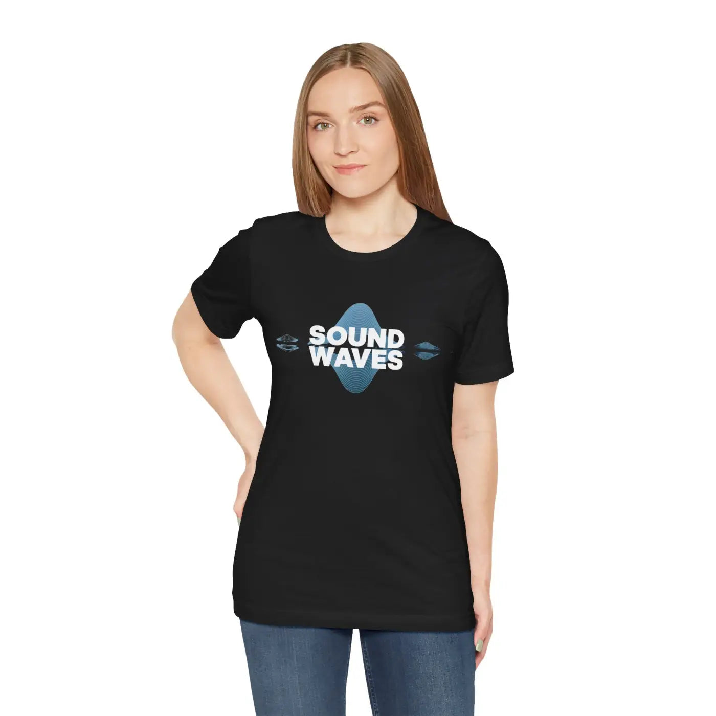 Sound Waves Unisex Jersey Short Sleeve Tee - Soft Cotton - DipaliZ
