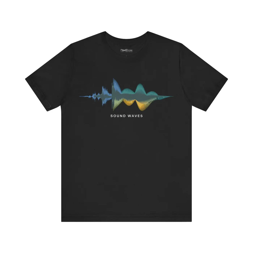 Unisex Jersey Short Sleeve Tee - Sound Waves Design - DipaliZ