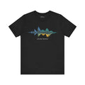 Unisex Jersey Short Sleeve Tee - Sound Waves Design - DipaliZ