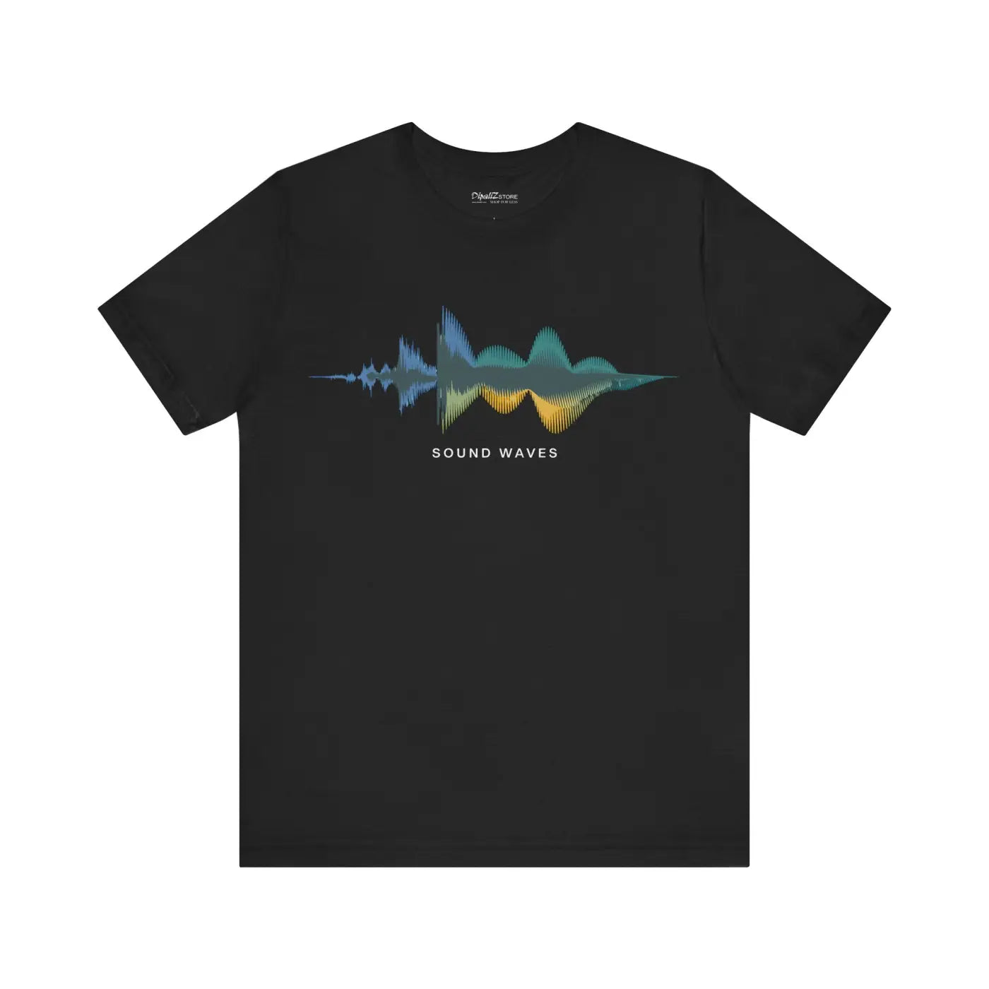 Unisex Jersey Short Sleeve Tee - Sound Waves Design - DipaliZ