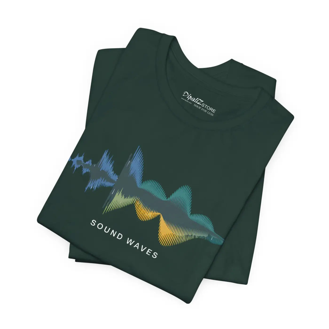Unisex Jersey Short Sleeve Tee - Sound Waves Design - DipaliZ