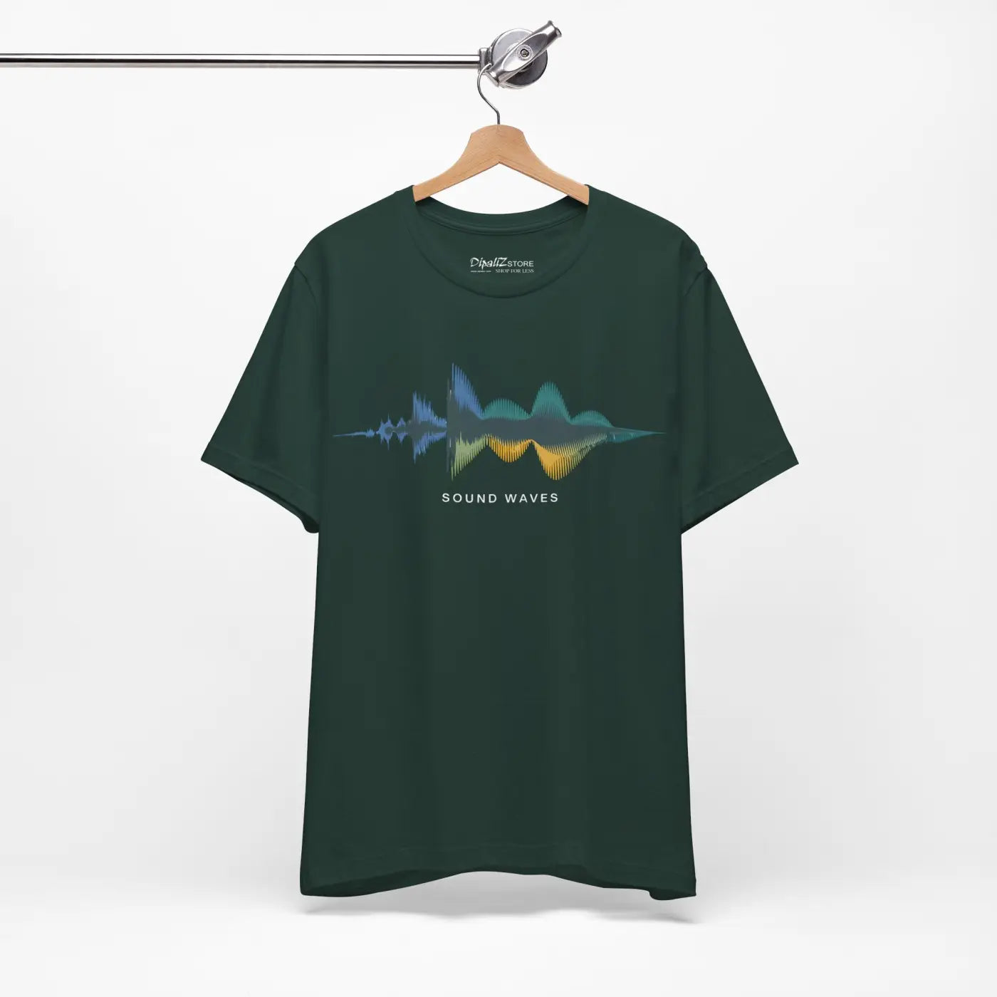 Unisex Jersey Short Sleeve Tee - Sound Waves Design - DipaliZ