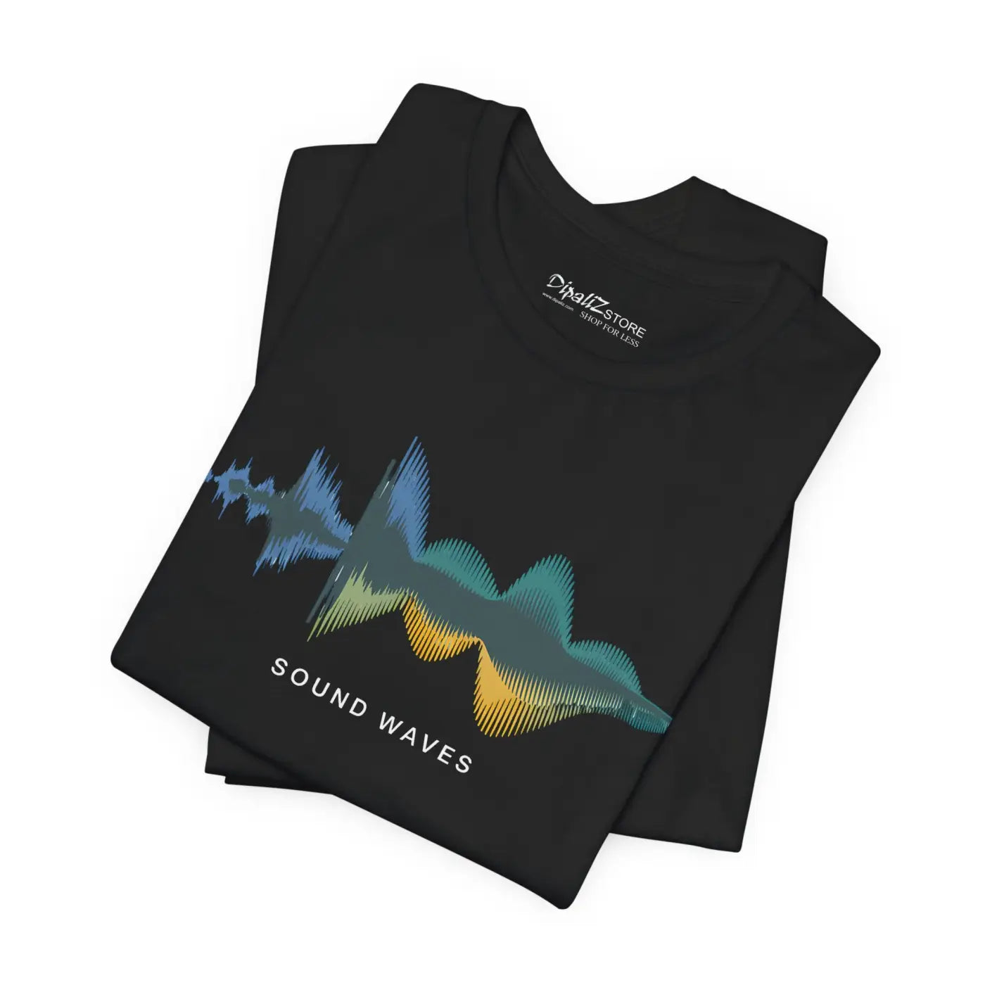 Unisex Jersey Short Sleeve Tee - Sound Waves Design - DipaliZ