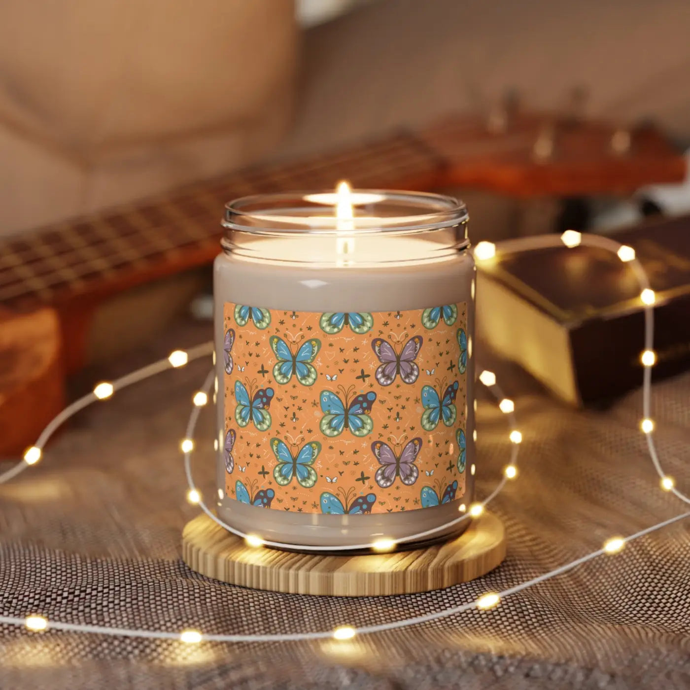 Soy Wax Candles - Cozy Vibes in 9oz Glass Jars - DipaliZ