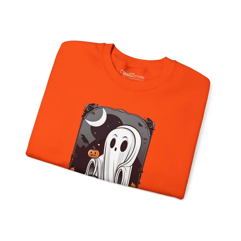 Spooky Candy Ghost Unisex Heavy Sweatshirt - Halloween - DipaliZ