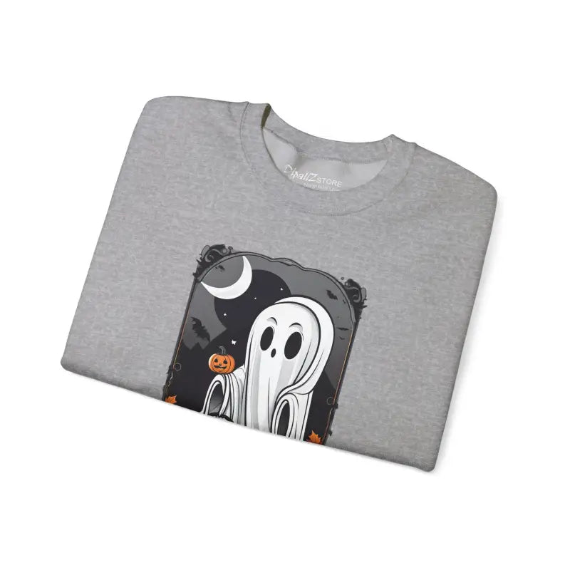Spooky Candy Ghost Unisex Heavy Sweatshirt - Halloween - DipaliZ
