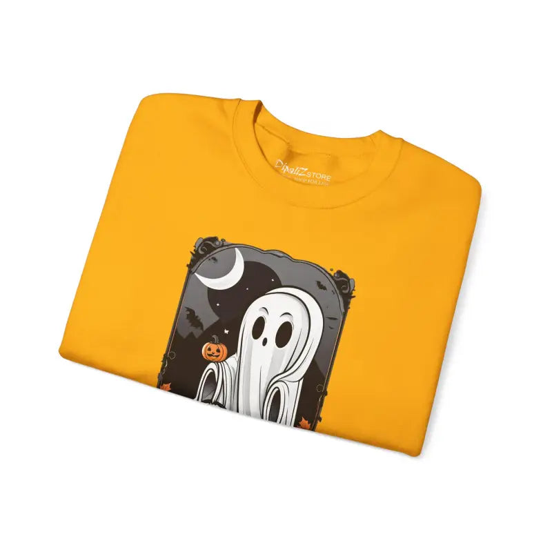 Spooky Candy Ghost Unisex Heavy Sweatshirt - Halloween - DipaliZ