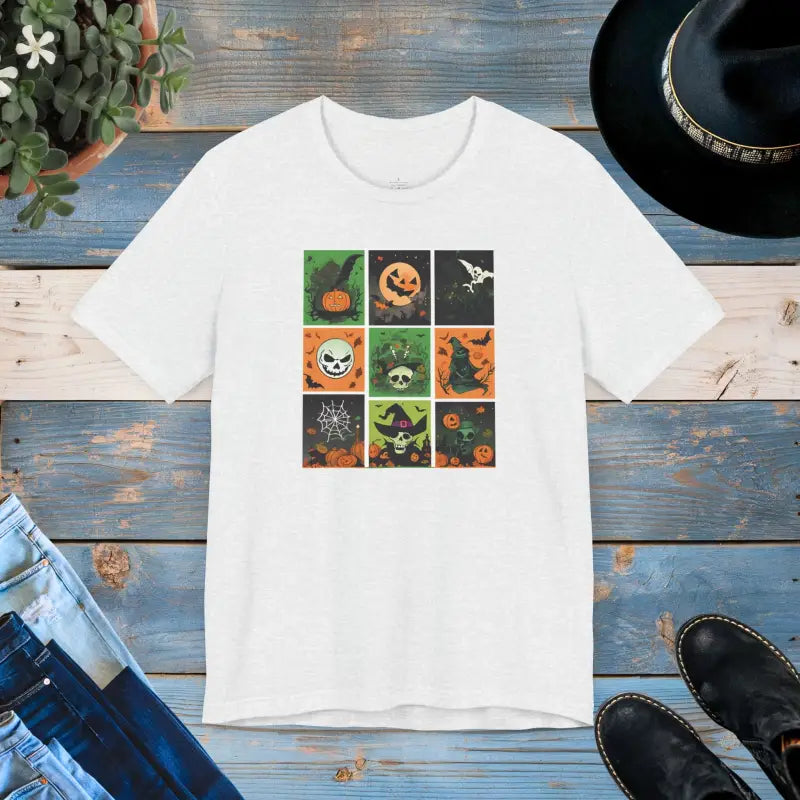 Unisex Jersey Short Sleeve Tee - Halloween Panel Magic - DipaliZ