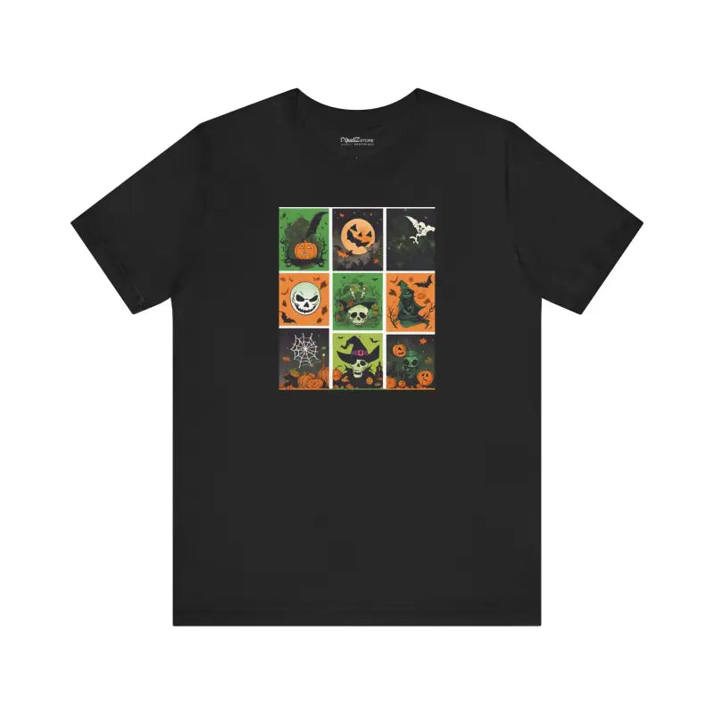 Unisex Jersey Short Sleeve Tee - Halloween Panel Magic - DipaliZ
