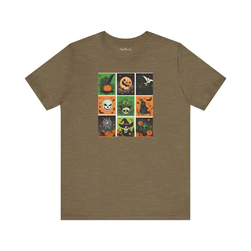 Unisex Jersey Short Sleeve Tee - Halloween Panel Magic - DipaliZ