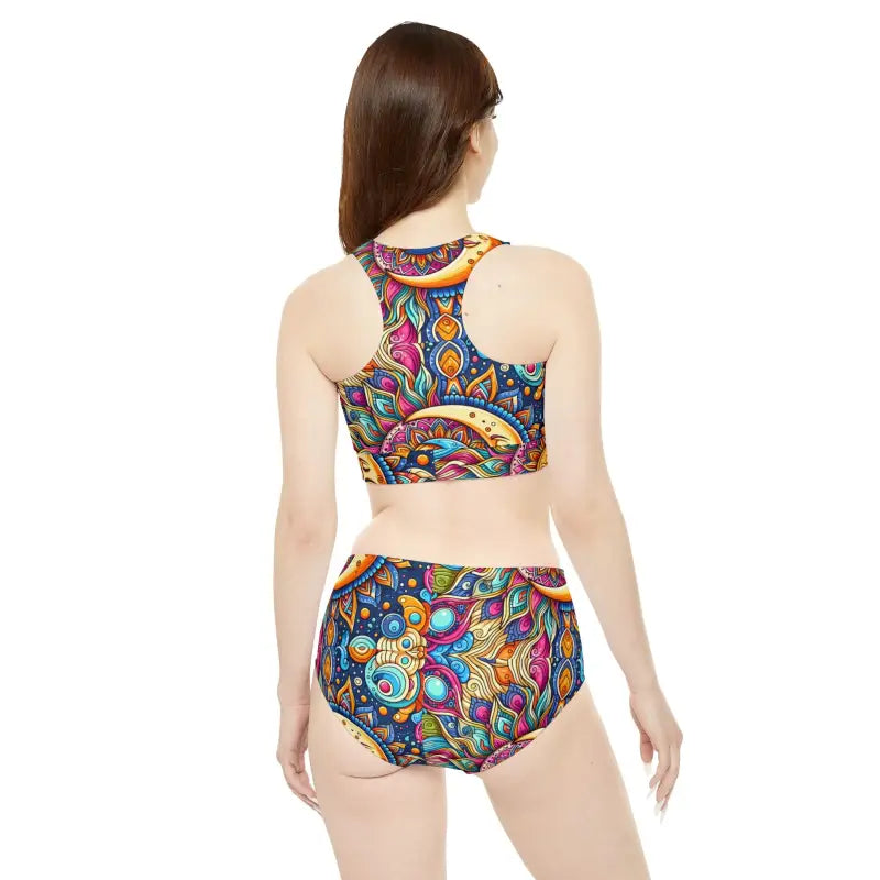 Sporty Sun and Moon Bikini Set - Celestial Vibes - DipaliZ