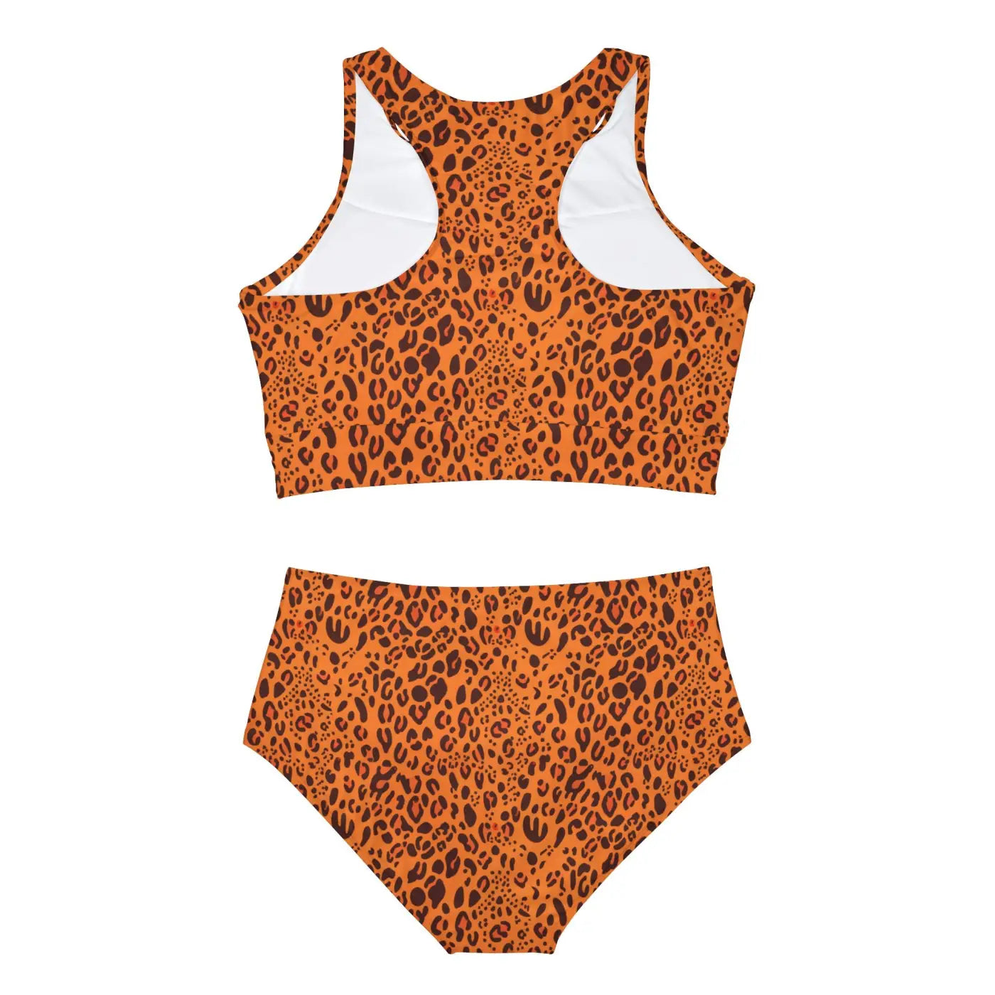 Cheetah Print Sporty Bikini Set - Fierce Swimwear - DipaliZ